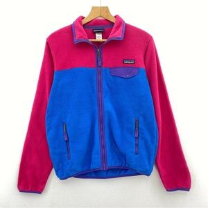 Rare Vintage Patagonia Synchilla Womens Full Zip Two Tone Fleece Jacket